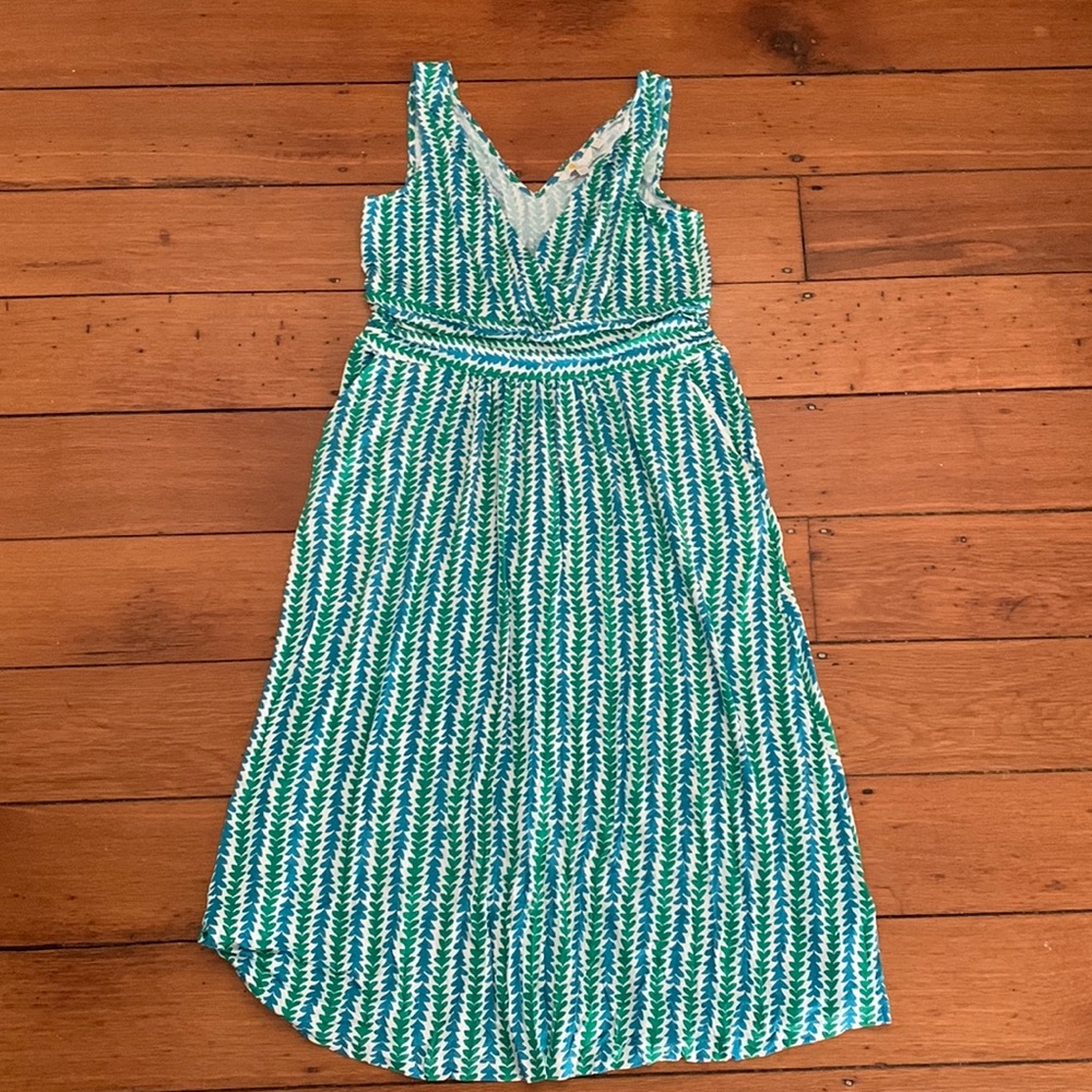 Boden printed sleeveless dress size 10R